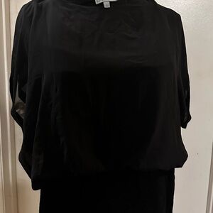 Silk and jersey shirt